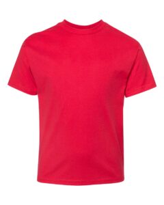 Hanes 498Y Youth Perfect-T T-Shirt – Athletic Red
