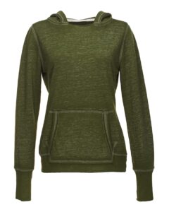 J. America 8912 Women’s Zen Fleece Hooded Sweatshirt – Twisted Olive