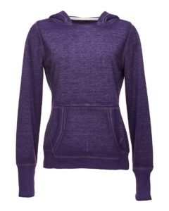 J. America 8912 Women’s Zen Fleece Hooded Sweatshirt – Twisted Plum