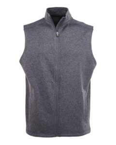J. America 8631 Men’s Cosmic Fleece Vest – Onyx Fleck