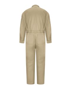 Bulwark CLD4T Men’s Tall Deluxe Coverall – Khaki (back)