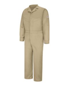Bulwark CLD4T Men’s Tall Deluxe Coverall – Khaki (side)