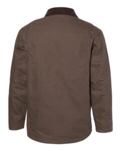 DRI DUCK 5091 Men’s Rambler Boulder Cloth Jacket – Tobacco (back)