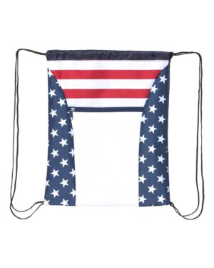 OAD OAD5050 Americana Drawstring Bag – Red/ White/ Blue