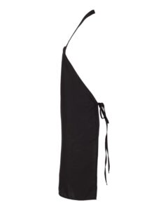 Q-Tees Q4010 Bib Apron – Black (side)