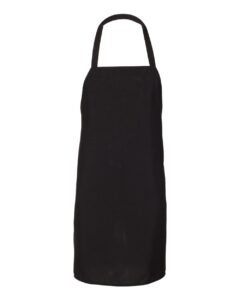 Q-Tees Q4010 Bib Apron – Black