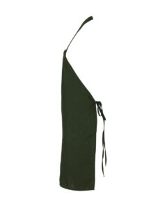 Q-Tees Q4010 Bib Apron – Forest (side)