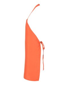 Q-Tees Q4010 Bib Apron – Orange (side)