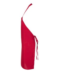 Q-Tees Q4010 Bib Apron – Red (side)