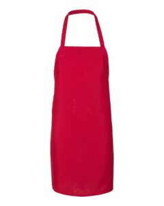 Q-Tees Q4010 Bib Apron – Red