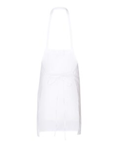 Q-Tees Q4010 Bib Apron – White (back)
