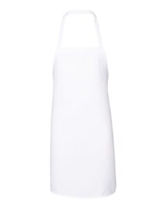 Q-Tees Q4010 Bib Apron – White