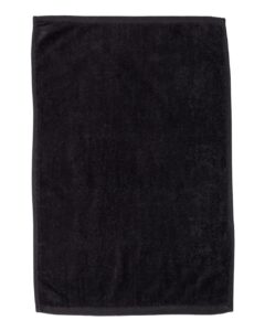 Q-Tees T200 Hemmed Hand Towel – Black