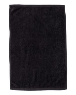 Q-Tees T200 Hemmed Hand Towel – Black