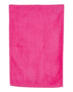 Q-Tees T200 Hemmed Hand Towel – Hot Pink (side)