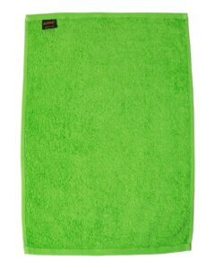 Q-Tees T200 Hemmed Hand Towel – Lime (back)