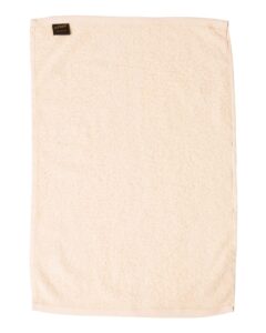 Q-Tees T200 Hemmed Hand Towel – Natural (back)