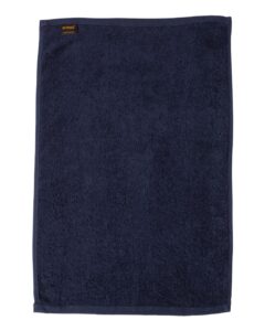 Q-Tees T200 Hemmed Hand Towel – Navy (back)