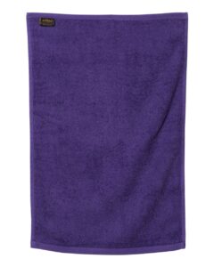 Q-Tees T200 Hemmed Hand Towel – Purple (back)