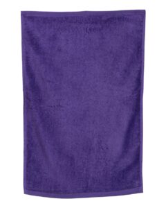 Q-Tees T200 Hemmed Hand Towel – Purple (side)