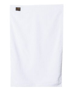 Q-Tees T200 Hemmed Hand Towel – White (back)