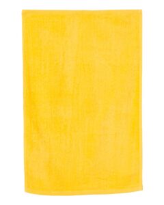 Q-Tees T200 Hemmed Hand Towel – Yellow (side)