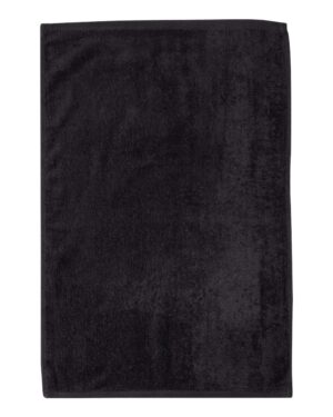 Q-Tees T300 Deluxe Hemmed Hand Towel – Black