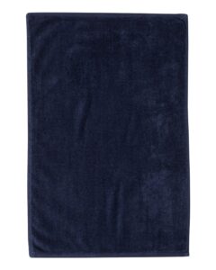 Q-Tees T300 Deluxe Hemmed Hand Towel – Navy