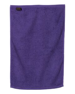 Q-Tees T300 Deluxe Hemmed Hand Towel – Purple (back)