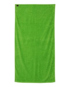 Q-Tees QV3060 Velour Beach Towel – Lime (back)