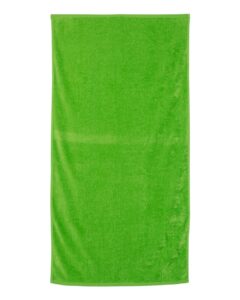 Q-Tees QV3060 Velour Beach Towel – Lime
