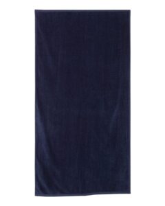Q-Tees QV3060 Velour Beach Towel – Navy