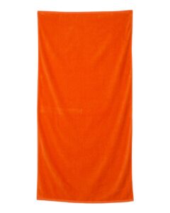 Q-Tees QV3060 Velour Beach Towel – Orange