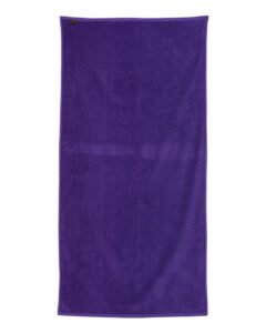 Q-Tees QV3060 Velour Beach Towel – Purple (back)
