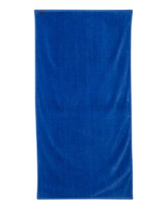 Q-Tees QV3060 Velour Beach Towel – Royal (back)