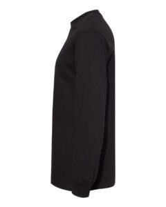 American Apparel 1304 Unisex Heavyweight Cotton Long Sleeve Tee – Black (side)