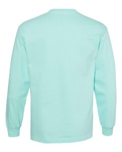 American Apparel 1304 Unisex Heavyweight Cotton Long Sleeve Tee – Celadon (back)