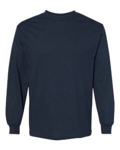 American Apparel 1304 Unisex Heavyweight Cotton Long Sleeve Tee – True Navy