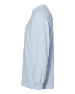 American Apparel 1304 Unisex Heavyweight Cotton Long Sleeve Tee – Powder Blue (side)