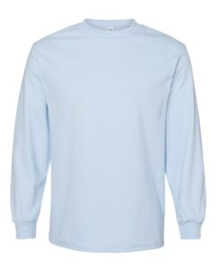 American Apparel 1304 Unisex Heavyweight Cotton Long Sleeve Tee – Powder Blue