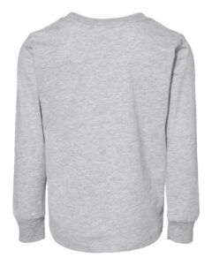BELLA + CANVAS 3501T Toddler Jersey Long Sleeve Tee – Athletic Heather (back)