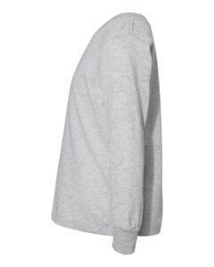BELLA + CANVAS 3501T Toddler Jersey Long Sleeve Tee – Athletic Heather (side)