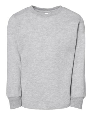 BELLA + CANVAS 3501T Toddler Jersey Long Sleeve Tee – Athletic Heather