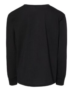 BELLA + CANVAS 3501T Toddler Jersey Long Sleeve Tee – Black (back)