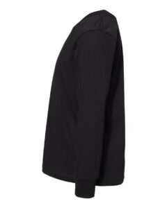 BELLA + CANVAS 3501T Toddler Jersey Long Sleeve Tee – Black (side)