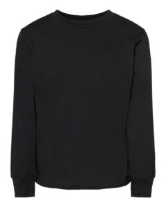 BELLA + CANVAS 3501T Toddler Jersey Long Sleeve Tee – Black