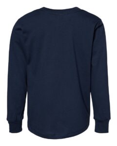 BELLA + CANVAS 3501T Toddler Jersey Long Sleeve Tee – Navy (back)