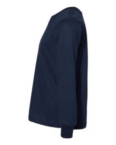 BELLA + CANVAS 3501T Toddler Jersey Long Sleeve Tee – Navy (side)