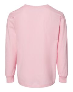 BELLA + CANVAS 3501T Toddler Jersey Long Sleeve Tee – Pink (back)