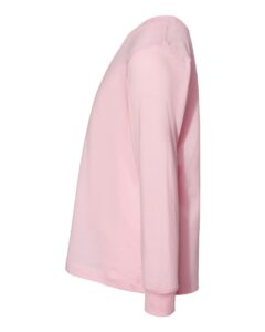 BELLA + CANVAS 3501T Toddler Jersey Long Sleeve Tee – Pink (side)